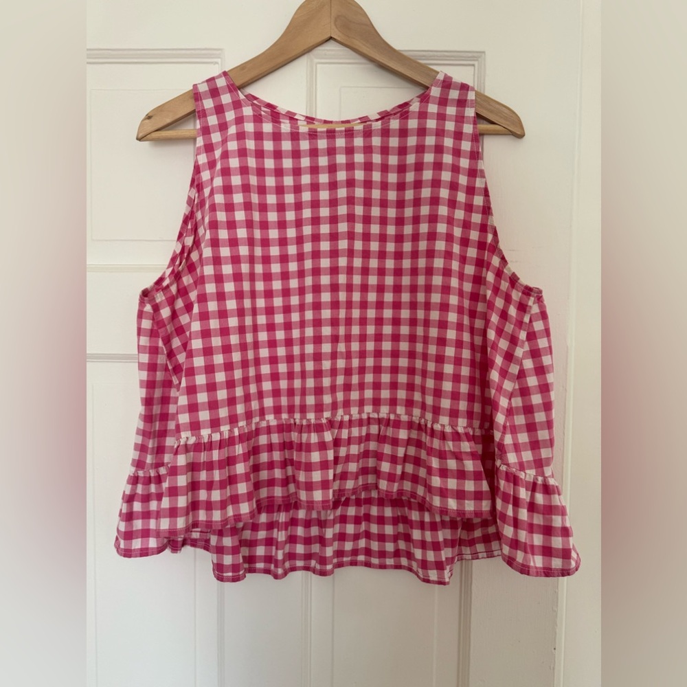 State the Label Gingham Tank